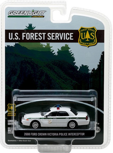 Greenlight 1:64 2008 Ford Crown Victoria Police Interceptor US Forest Service