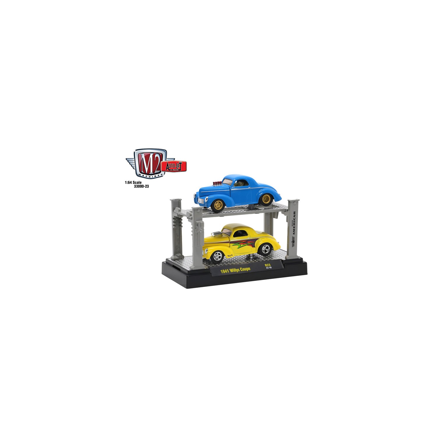 M2 Machines Auto-Lifts Release 23 - Willys Coupe Set