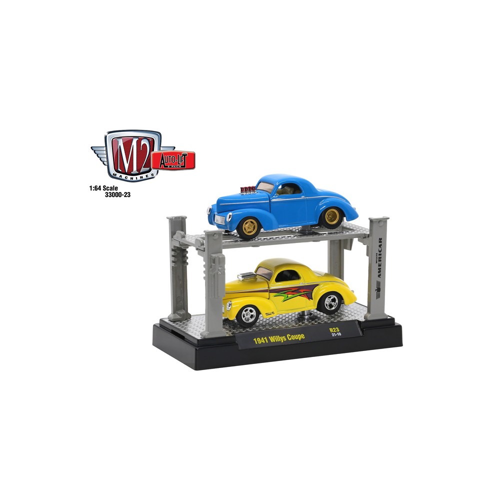 M2 Machines Auto-Lifts Release 23 - Willys Coupe Set
