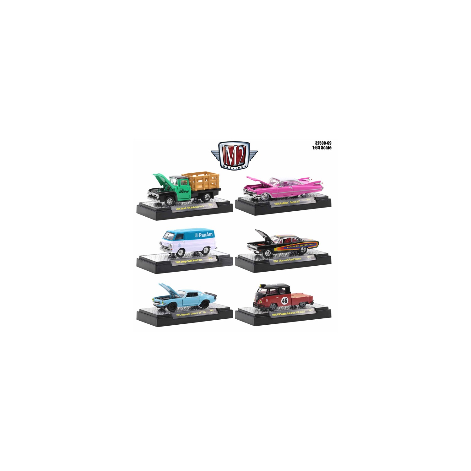 M2 Machines Auto-Thentics Release 69 - Six Car Set