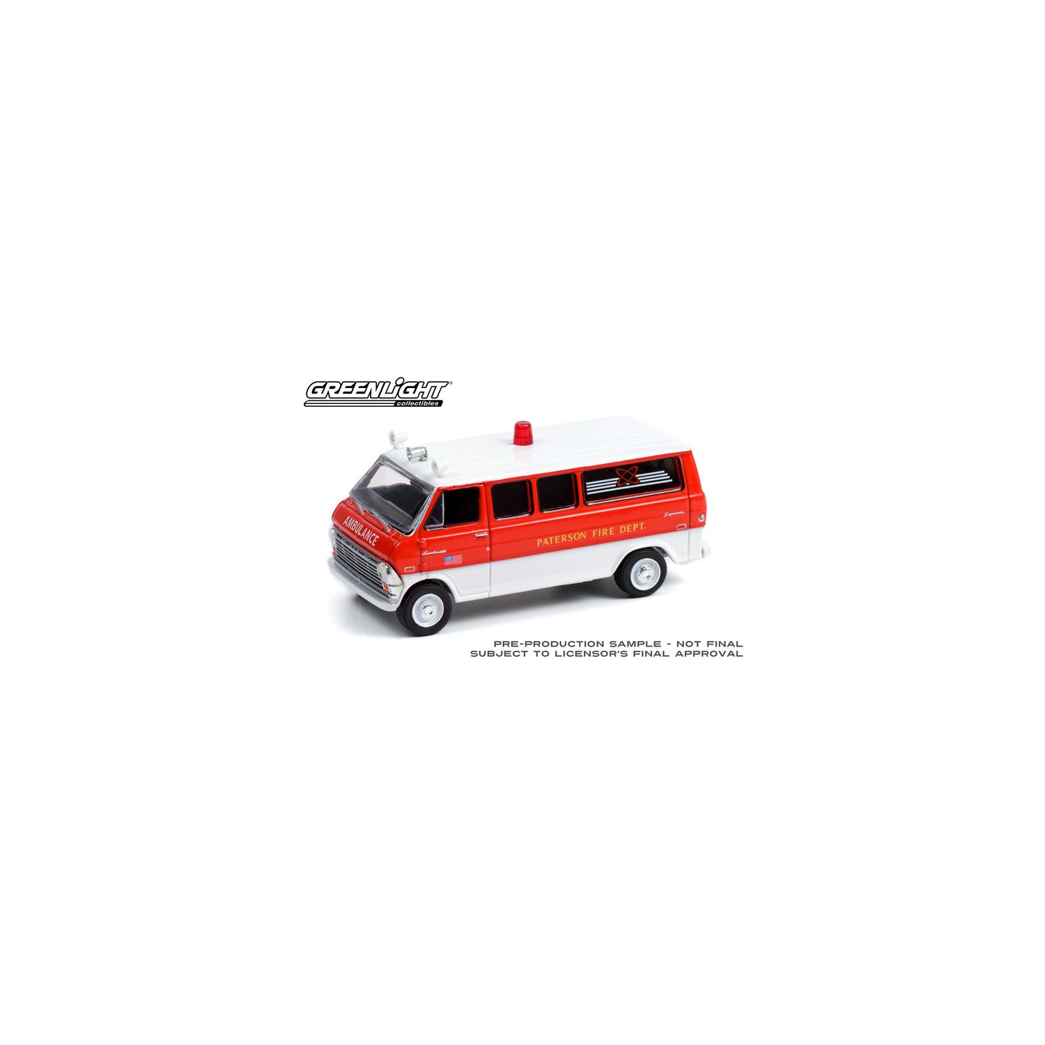 Greenlight Fire and Rescue Series 2 - 1970 Ford Econoline Van Paterson Fire Department