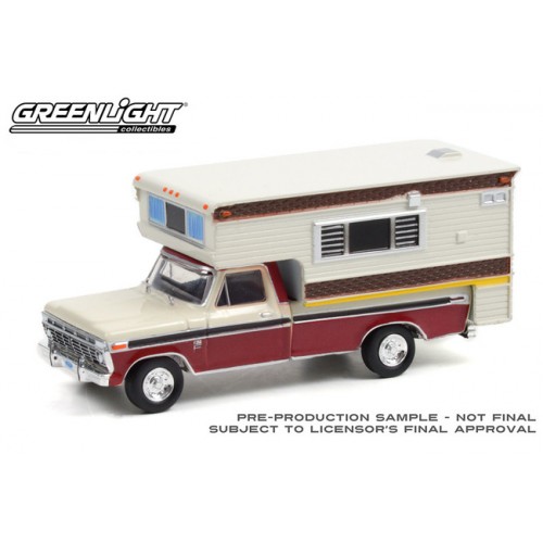 Greenlight Hobby Exclusive - 1974 Ford F-250 Camper Special with Large Camper