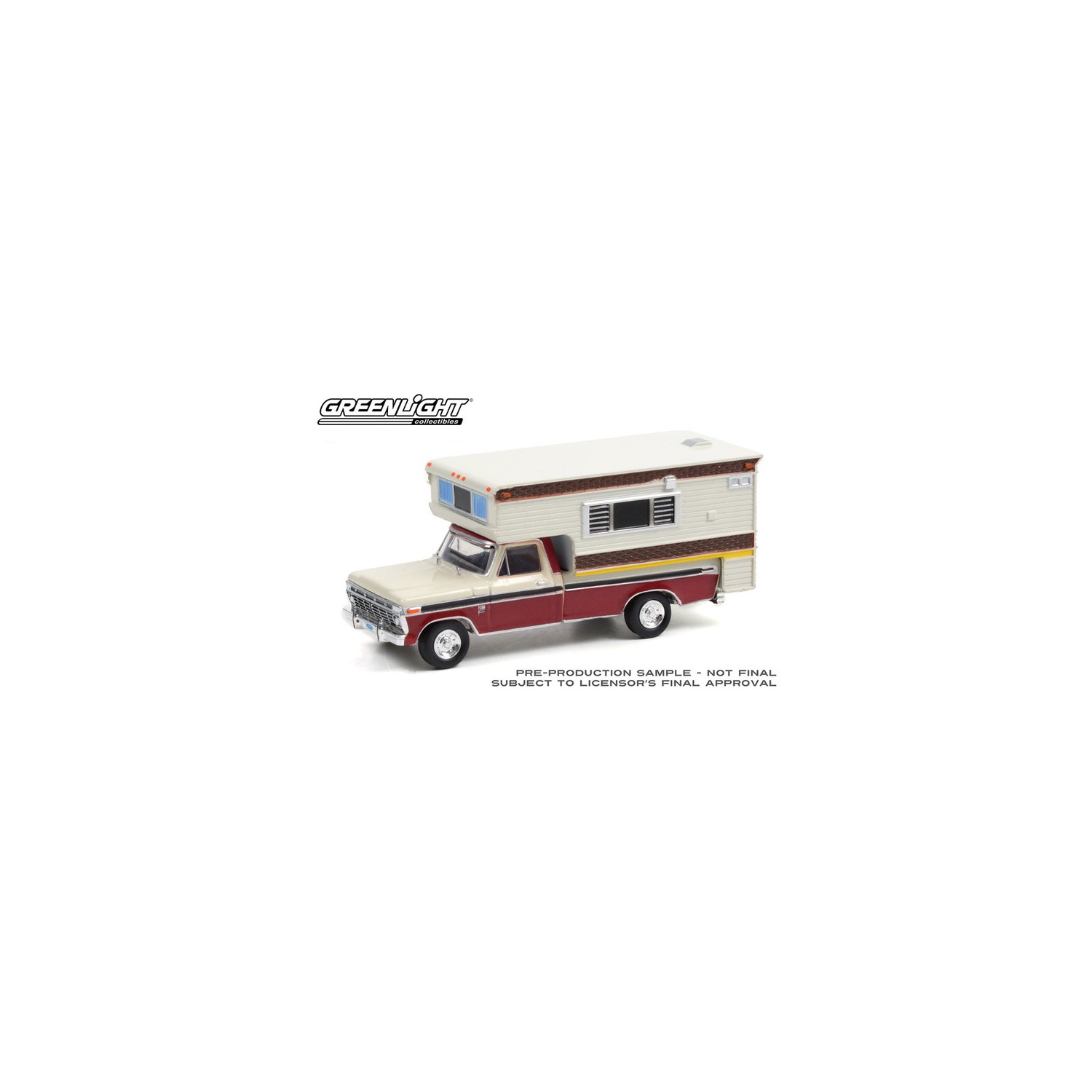 Greenlight Hobby Exclusive - 1974 Ford F-250 Camper Special with Large Camper