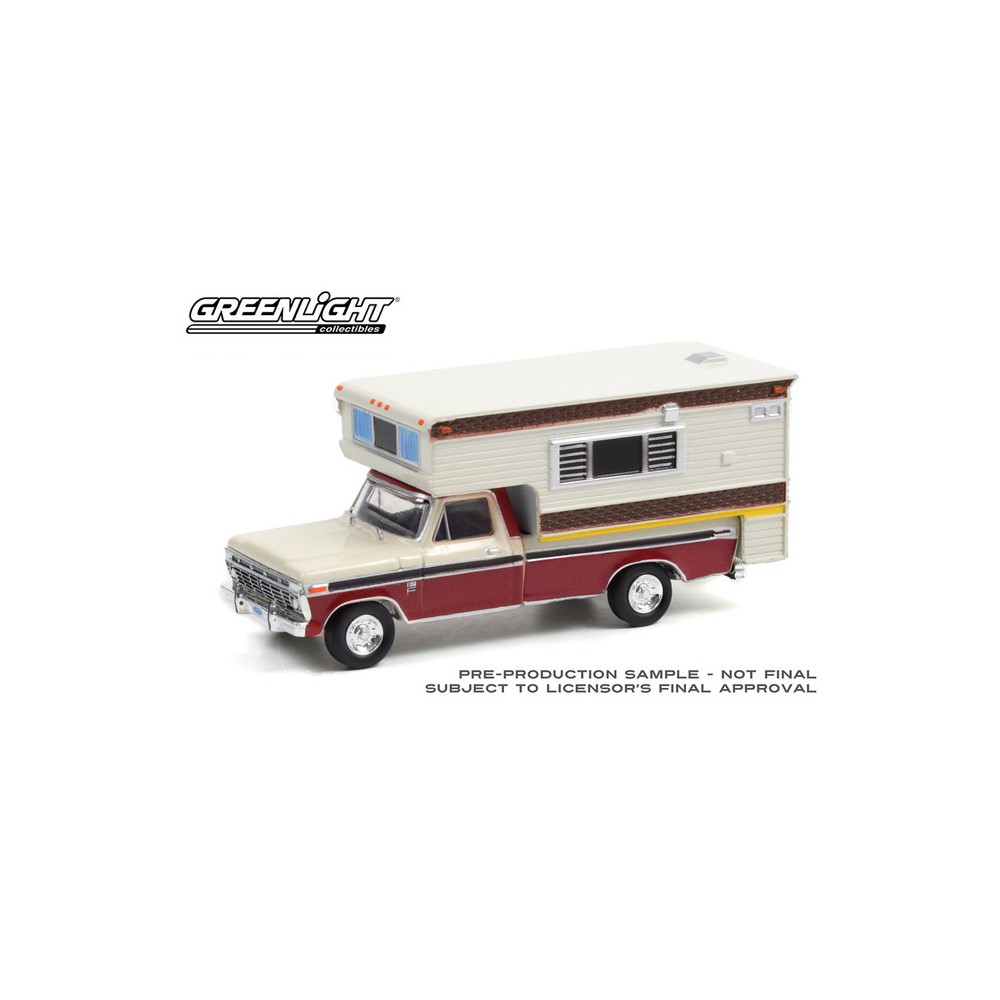 Greenlight Hobby Exclusive - 1974 Ford F-250 Camper Special with Large Camper