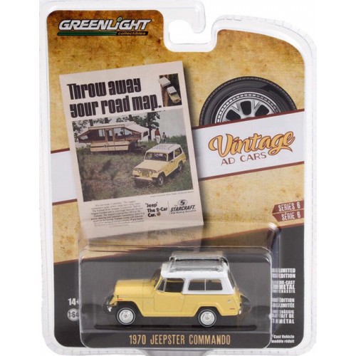 Greenlight Vintage Ad Cars Series 6 - 1970 Jeepster Commando