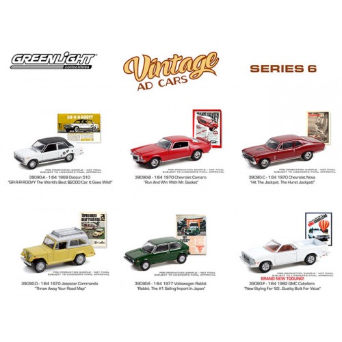 Greenlight Vintage Ad Cars Series 6 - Six Car Set