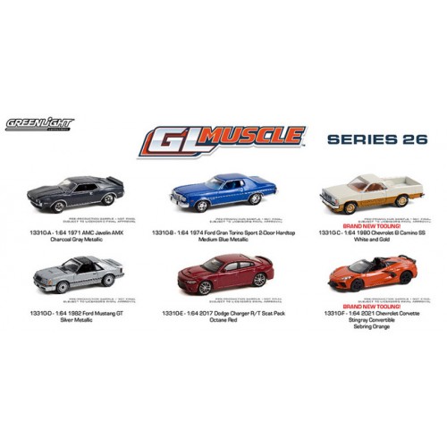 Greenlight GL Muscle Series 26 - Six Car Set