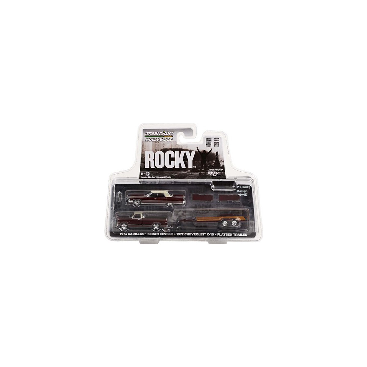 グリーンライト　Rocky series 73'Cadi Deville/C10 1973 Cadillac Sedan DeVille 'Rocky' - 1/64 Greenlight
