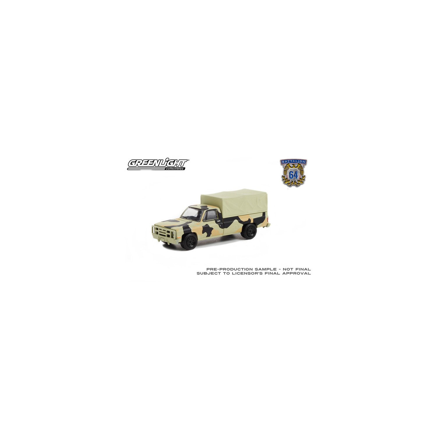 Greenlight Battalion 64 Series 1 - 1984 Chevrolet M1008 CUCV with Cargo Cover