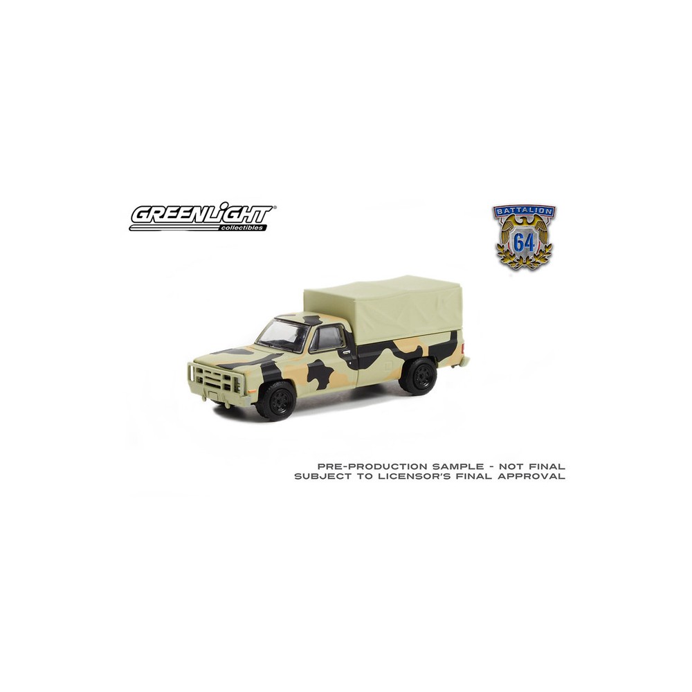 Greenlight Battalion 64 Series 1 - 1984 Chevrolet M1008 CUCV with Cargo Cover