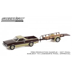 Greenlight Hitch and Tow Series 24 - 1984 Chevrolet El Camino with Utility Trailer