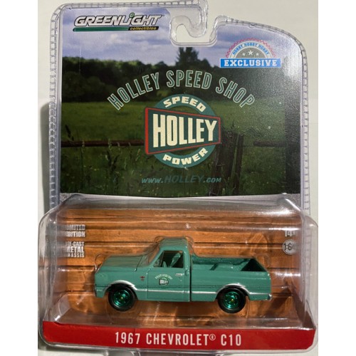 Greenlight Hobby Exclusive - 1967 Chevrolet C10 Short Bed Holley GREEN MACHINE