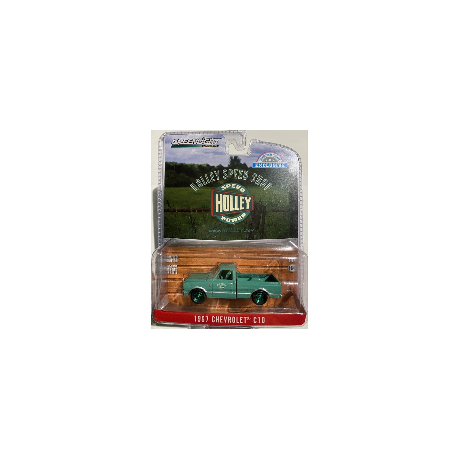 Greenlight Hobby Exclusive - 1967 Chevrolet C10 Short Bed Holley GREEN MACHINE