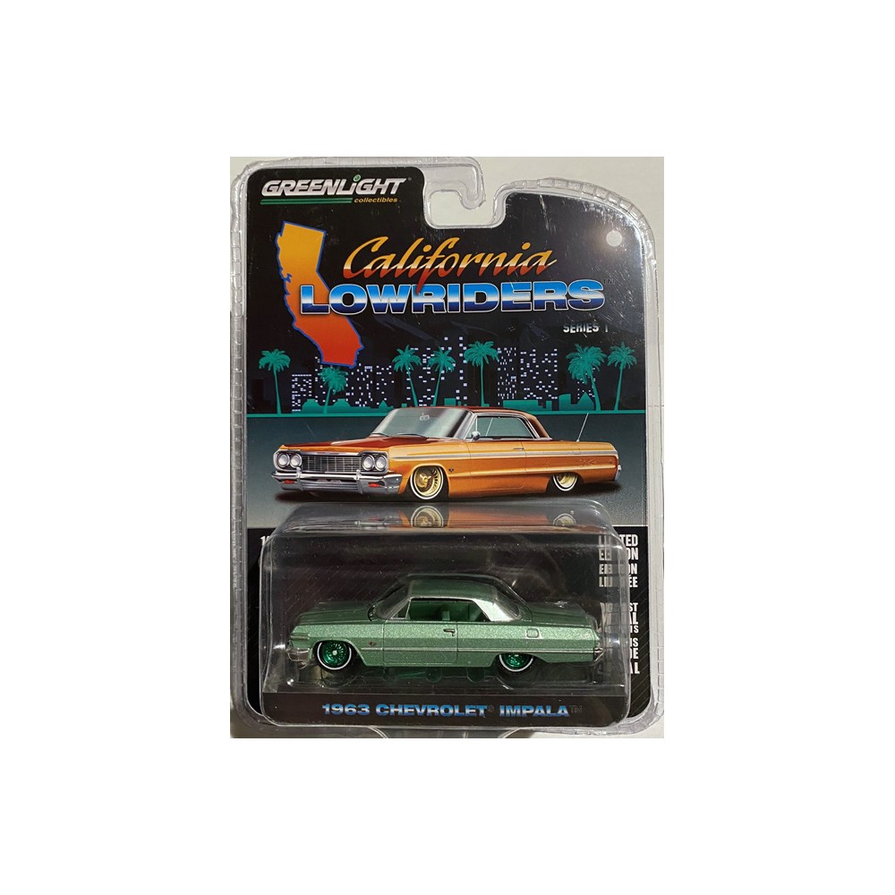 Greenlight California Lowriders Series 1 - 1963 Chevrolet Impala Lowriders GREEN MACHINE
