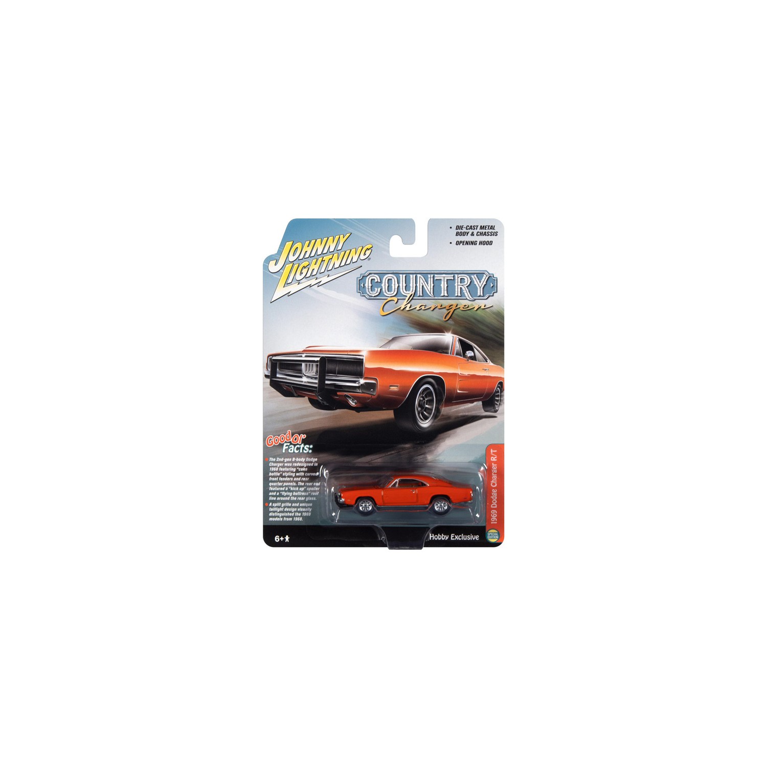 ジョニーライトニング　1969 ダッジ・チャージャー R/T Johnny Lightning Hobby Exclusive - 1969 Dodge Charger R/T General Lee