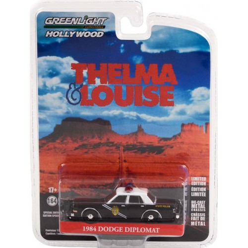 Greenlight Hollywood Thelma and Louise - 1984 Dodge Diplotmat New Mexico State Police