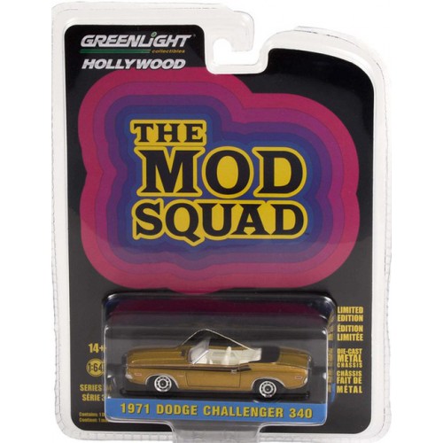 Greenlight Hollywood Series 34 - 1971 Dodge Challenger 340 Convertible The Mod Squad
