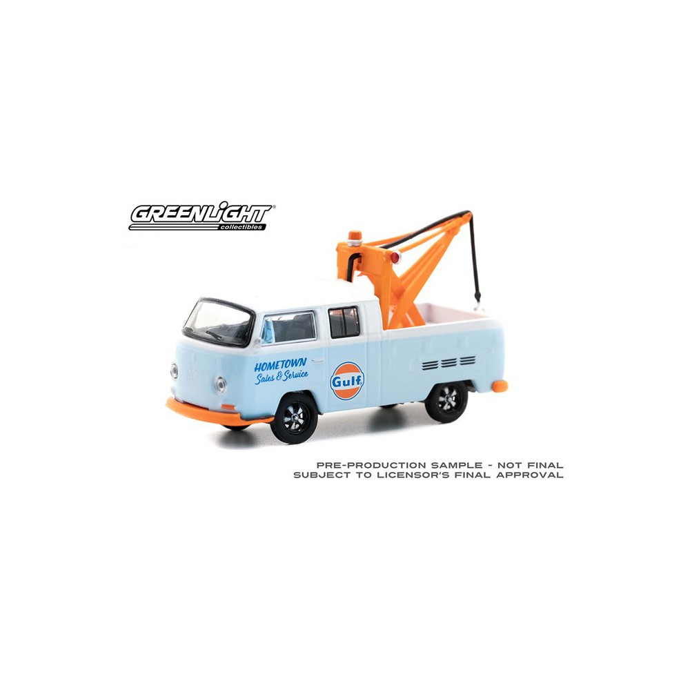 Greenlight Blue Collar Series 10 - 1969 Volkswagen Double Cab Pickup with Tow Hook Gulf