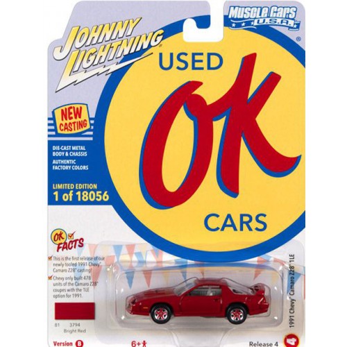 Johnny Lightning Muscle Cars USA 2021 Release 4B - 1991 Chevy Camaro Z28 1LE