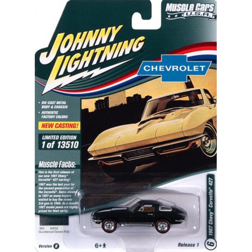 Johnny Lightning Muscle Cars USA 2022 Release 1B - 1967 Chevy Corvette 427