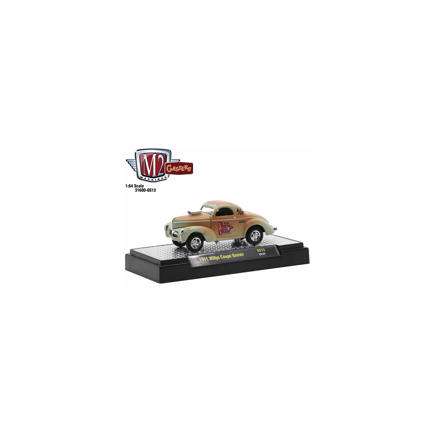 M2 Machines Hobby Exclusive - 1941 Willys Coupe Gasser