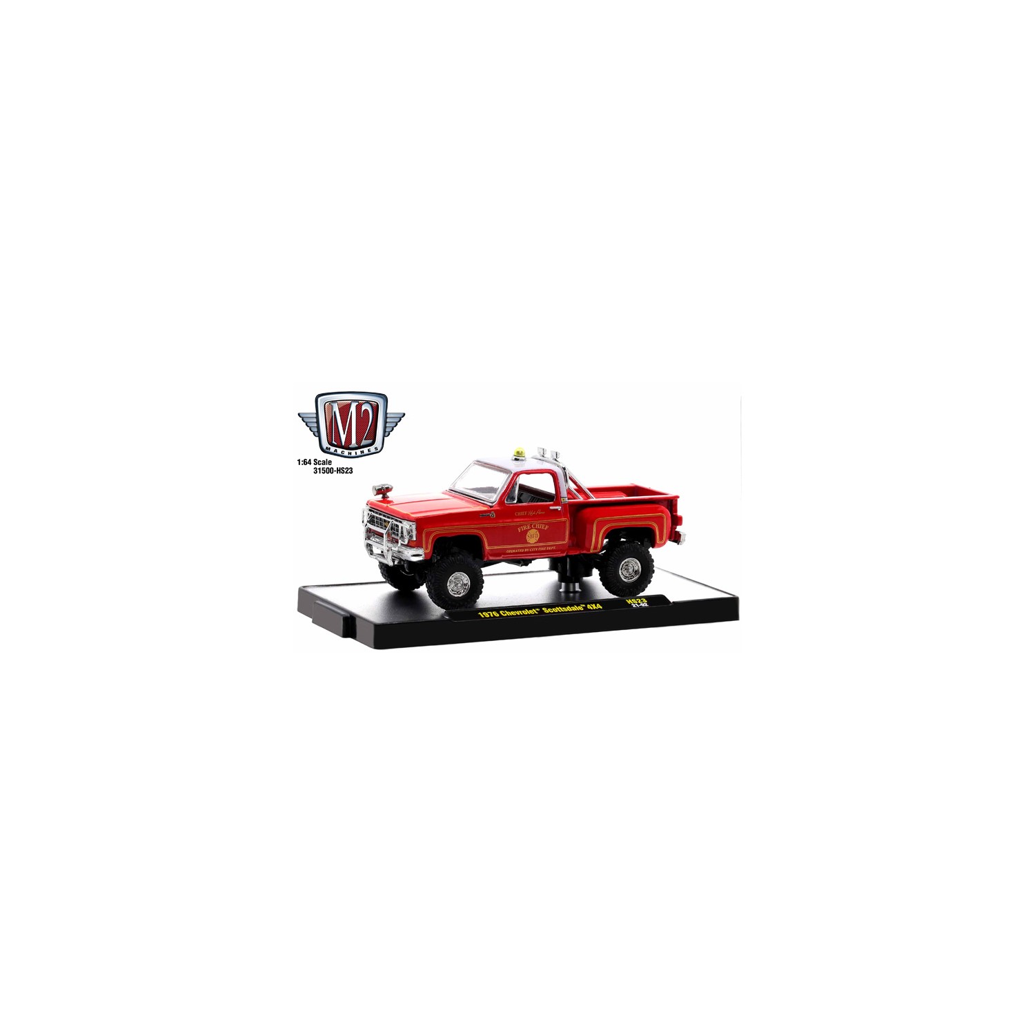 M2 Machines Hobby Exclusive - 1976 Chevy Scottsdale 4x4 Fire Truck