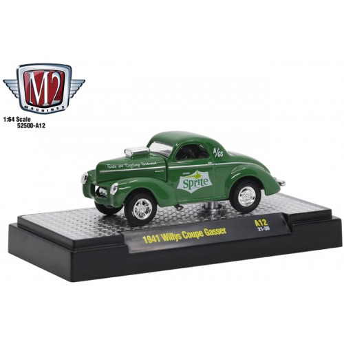 M2 Machines Coca-Cola Release A12 - 1941 Willys Coupe Gasser Sprite