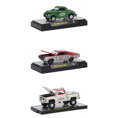 M2 Machines Coca-Cola Release A12 - Three Car Set