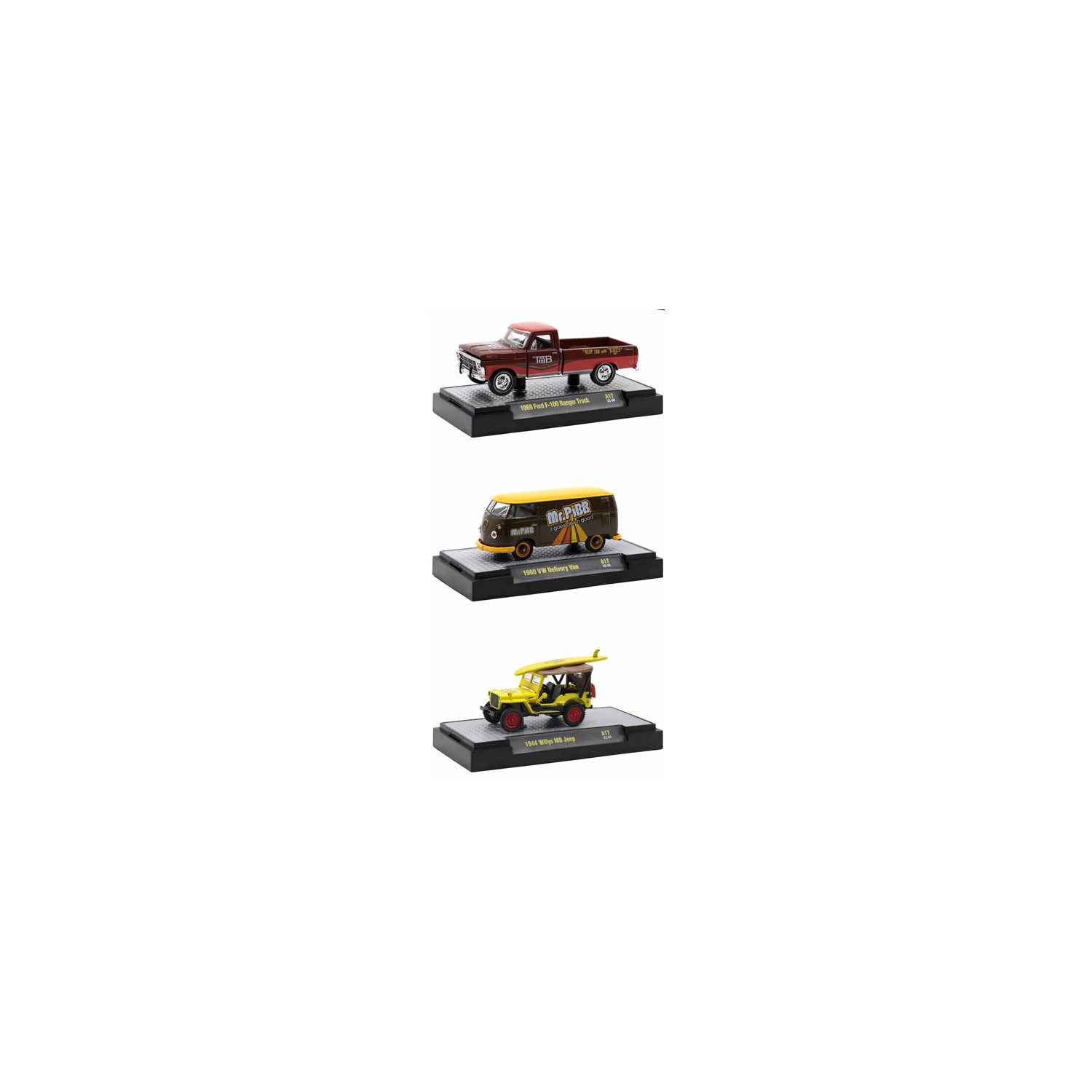 M2 Machines Coca-Cola Release A17 - Three Car Set