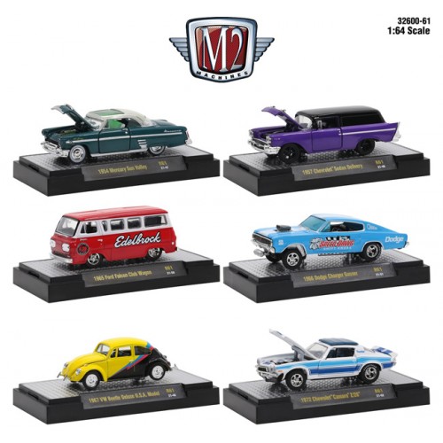 M2 Machines Detroit Muscle Release 61 - Six Car Set