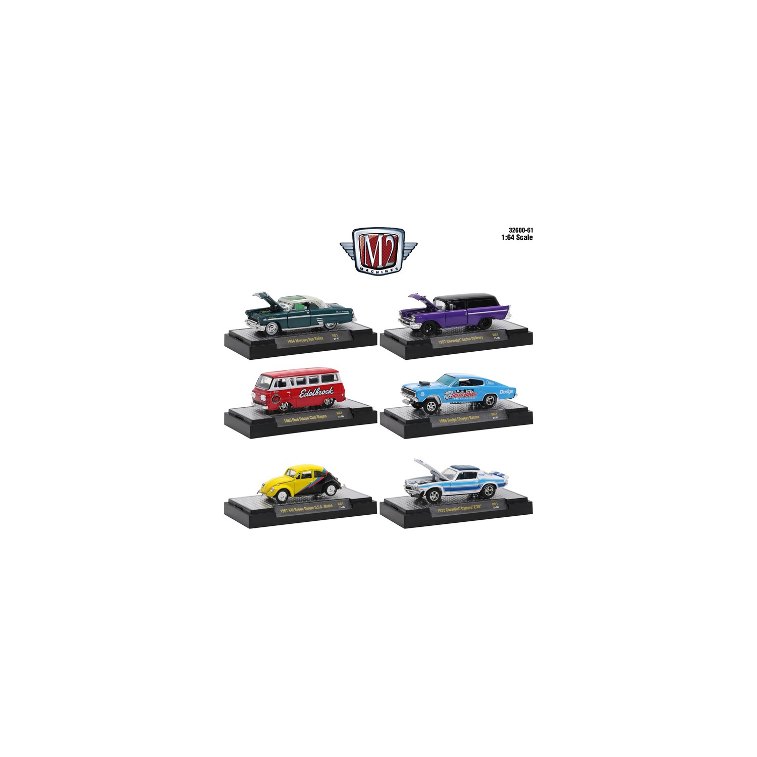 M2 Machines Detroit Muscle Release 61 - Six Car Set