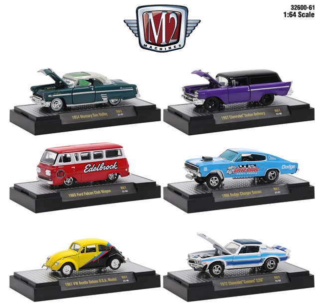 M2 Machines Detroit Muscle Release 61 - Six Car Set