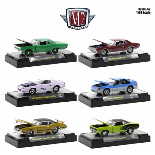 M2 Machines Detroit Muscle Release 62 - Six Car Set