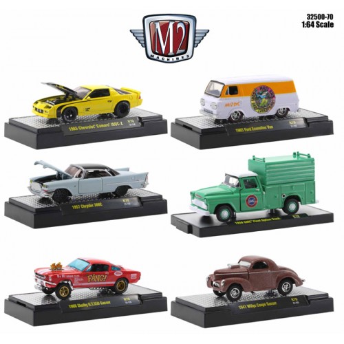 M2 Machines Auto-Thentics Release 70 - Six Car Set