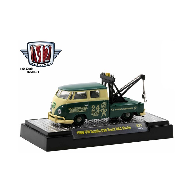 M2 Machines Auto-Trucks Release 71 - 1960 VW Double Cab Tow Truck