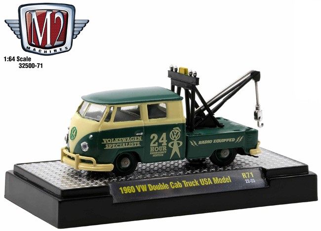 M2 Machines Auto-Trucks Release 71 - 1960 VW Double Cab Tow Truck