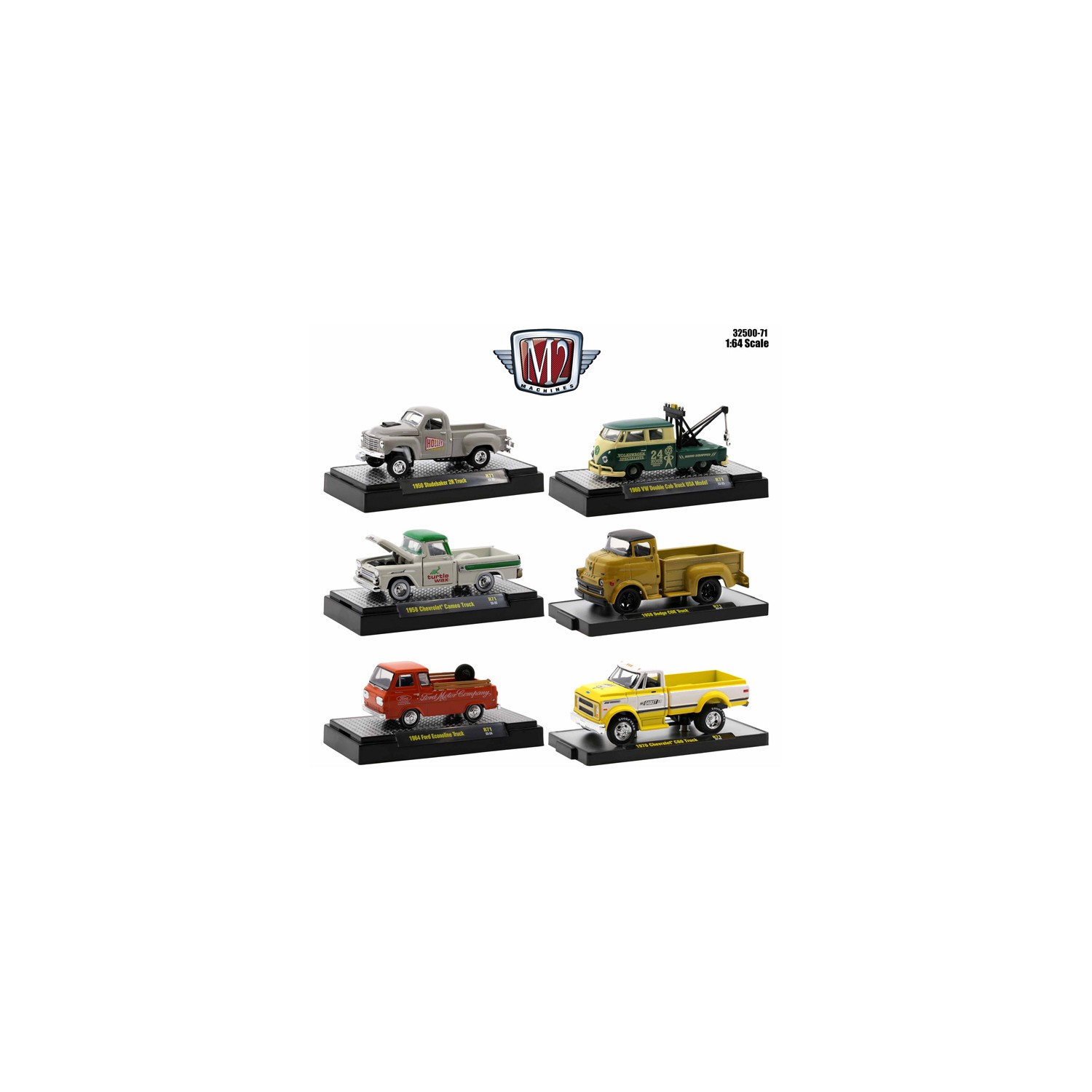 M2 Machines Auto-Trucks Release 71 - Six Truck Set