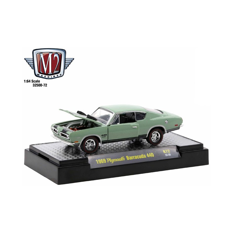 M2 Machines Auto-Thentics Release 72 - 1969 Plymouth Barracuda 440