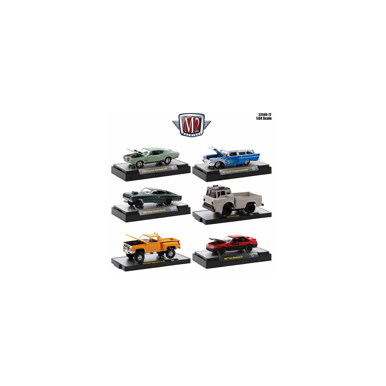 M2 Machines Auto-Thentics Release 72 - Six Car Set