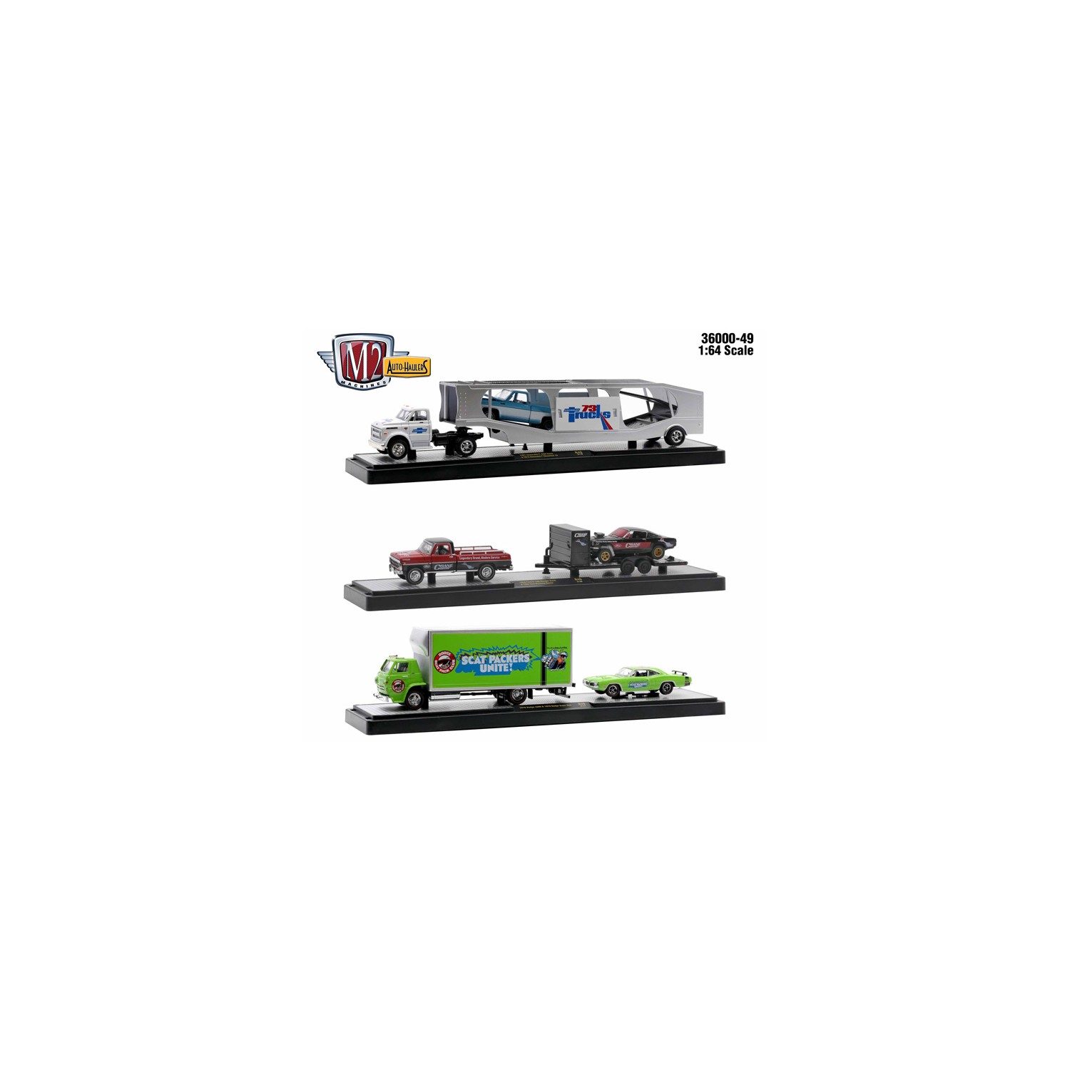 M2 Machines Auto-Haulers Release 49 - Three Truck Set