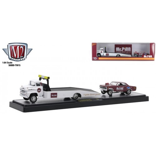 M2 Machines Coca-Cola Haulers Release TW015 - 1958 Chevy Spartan and 1967 Chevy Nova Gasser