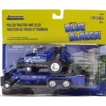 Ertl New Holland Puller Tractor with Sled - Blue Blazes