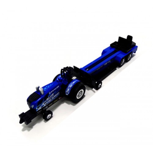 Ertl New Holland Puller Tractor with Sled - Blue Blazes