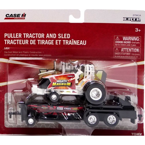 Ertl Case IH Puller Tractor and Sled - Mighty Magnum