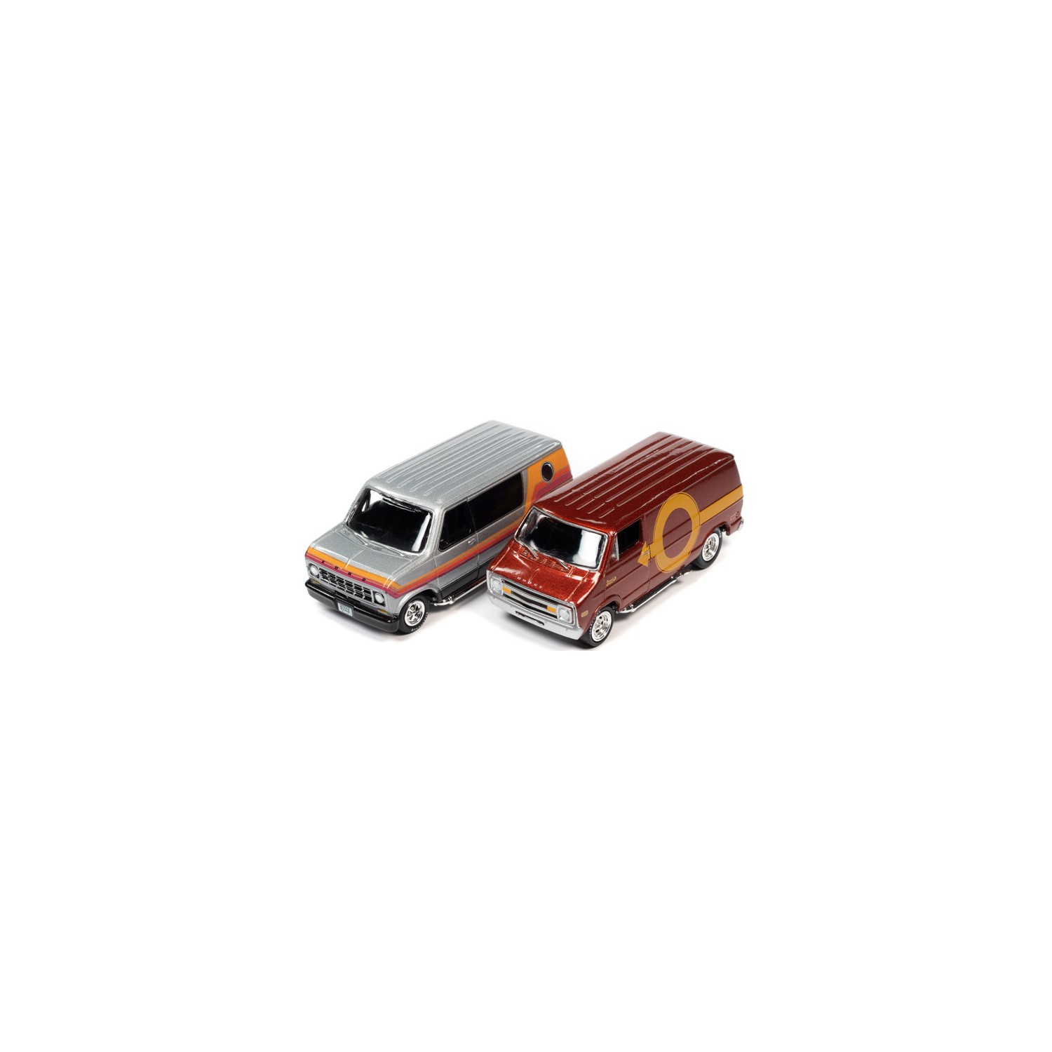 Johnny Lightning Twin Packs 2021 Release 4B - Boogie Vans Set