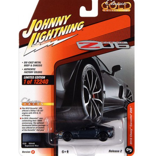 Johnny Lightning Classic Gold 2022 Release 2B - 2012 Chevy Corvette Z06