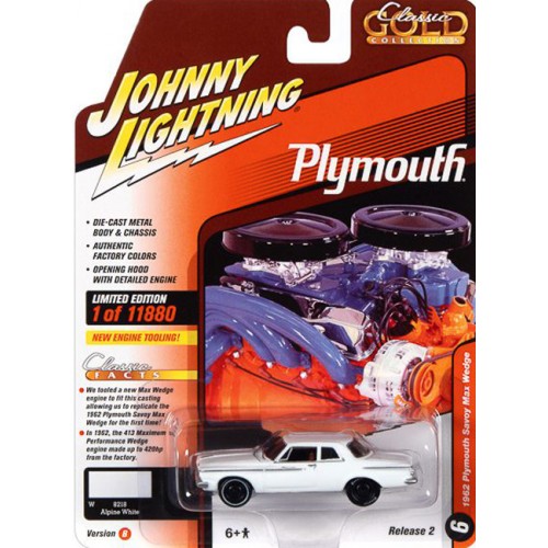 Johnny Lightning Classic Gold 2022 Release 2B - 1962 Plymouth Savoy Max Wedge