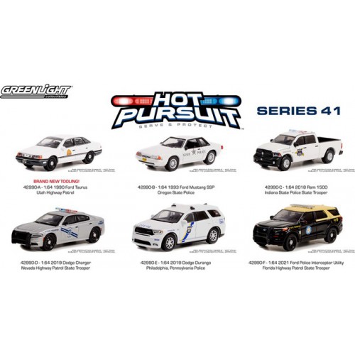 Greenlight Hot Pursuit Series 41 - Six Car Set