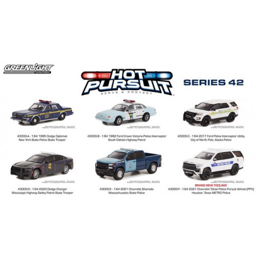 Greenlight Hot Pursuit Series 42 - Six Car Set