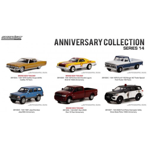 Greenlight Anniversary Collection Series 14 - Six Car Set
